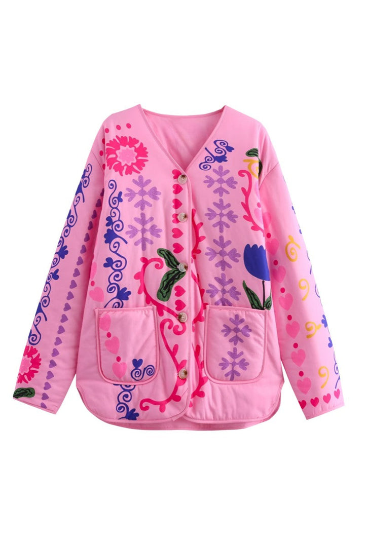 Lune London | Floral Print Pocket Jacket