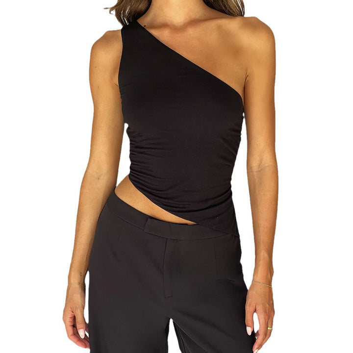Women Asymmetrical Top with Gatherings Lune London