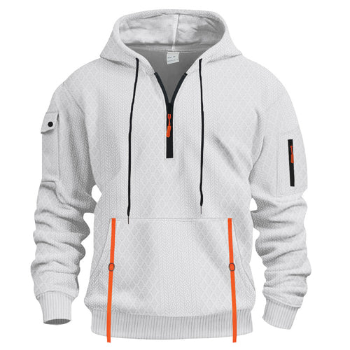Men's functional hoodie with zipper and practical pockets Lune London
