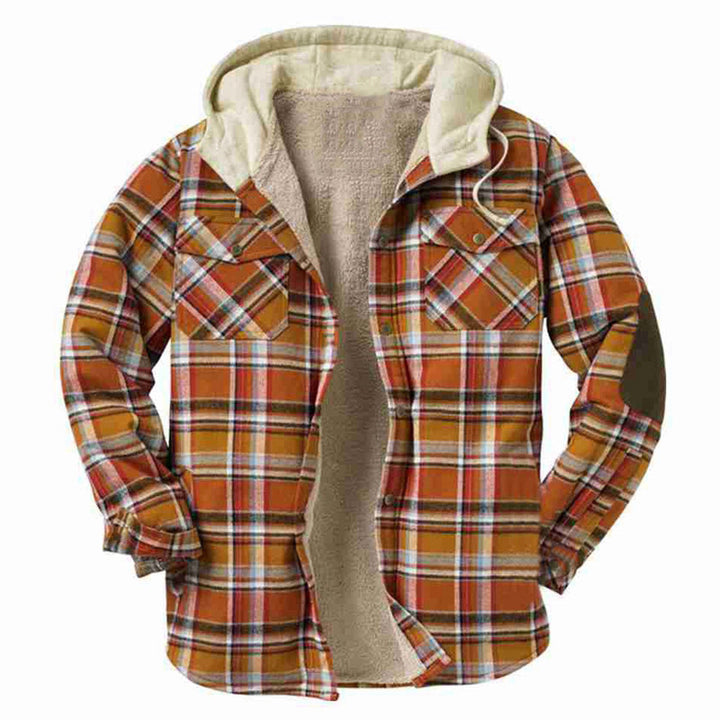 Men's flannel jacket with soft lining and practical chest pockets Lune London