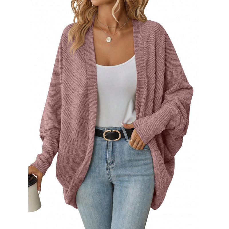 Women's Casual Cardigan with Oversized Cut and Casual Sleeves Lune London