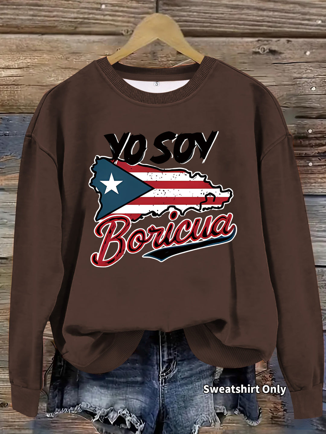 Sweatshirt femme avec design créatif Porto Rico et coupe décontractée Chic & Stil