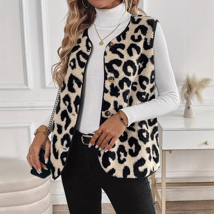 Ladies Cozy Fleece Vest Leo Lune London