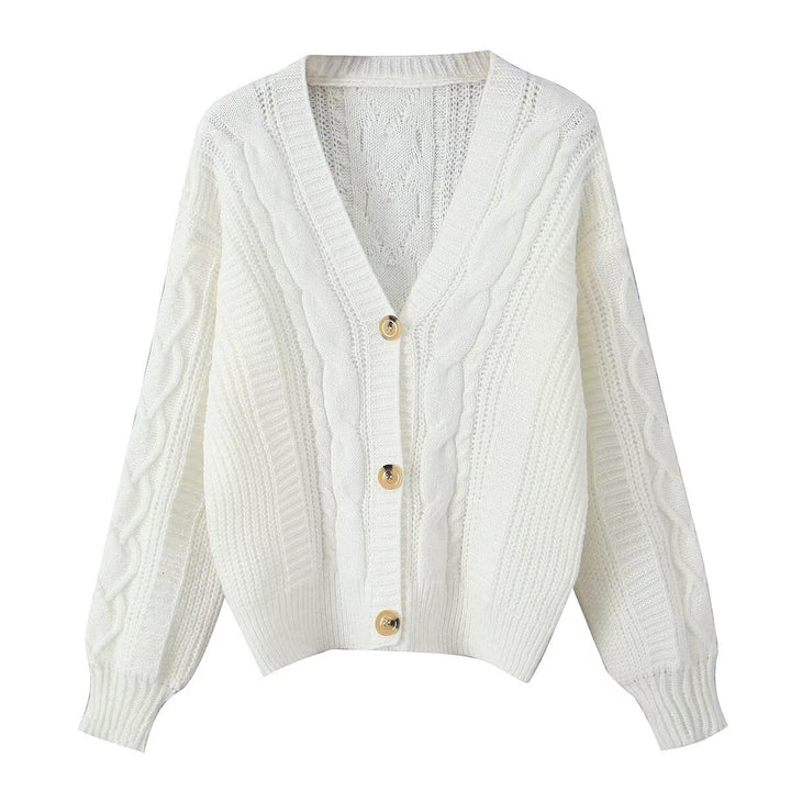 Cardigan confortable pour femmes avec décolleté en V Chic & Stil