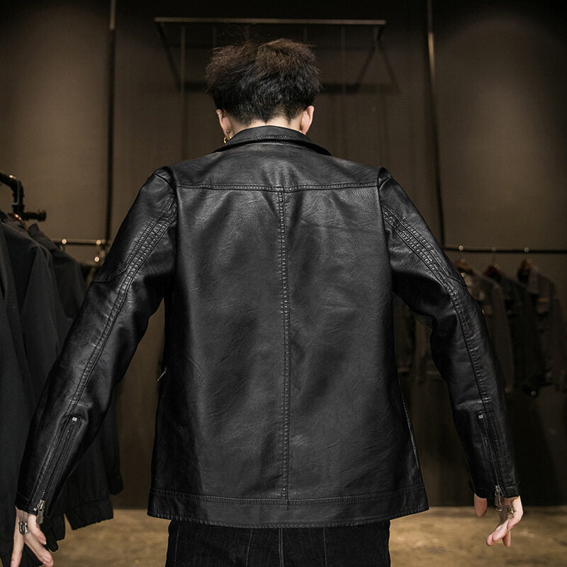 Casual faux leather jacket for men Lune London