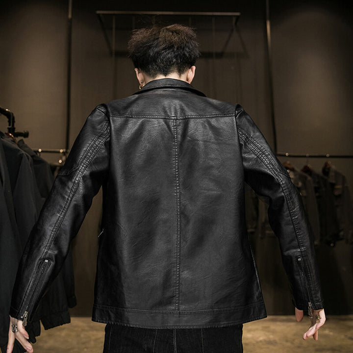 Casual faux leather jacket for men Lune London