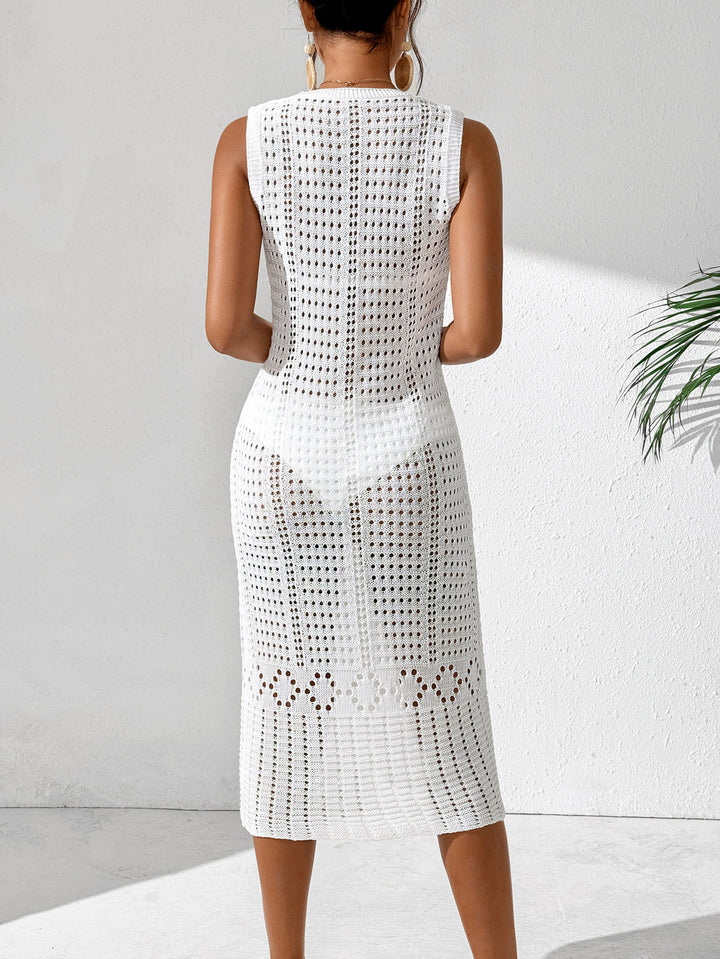 Lune London Elegant crochet midi dress for women