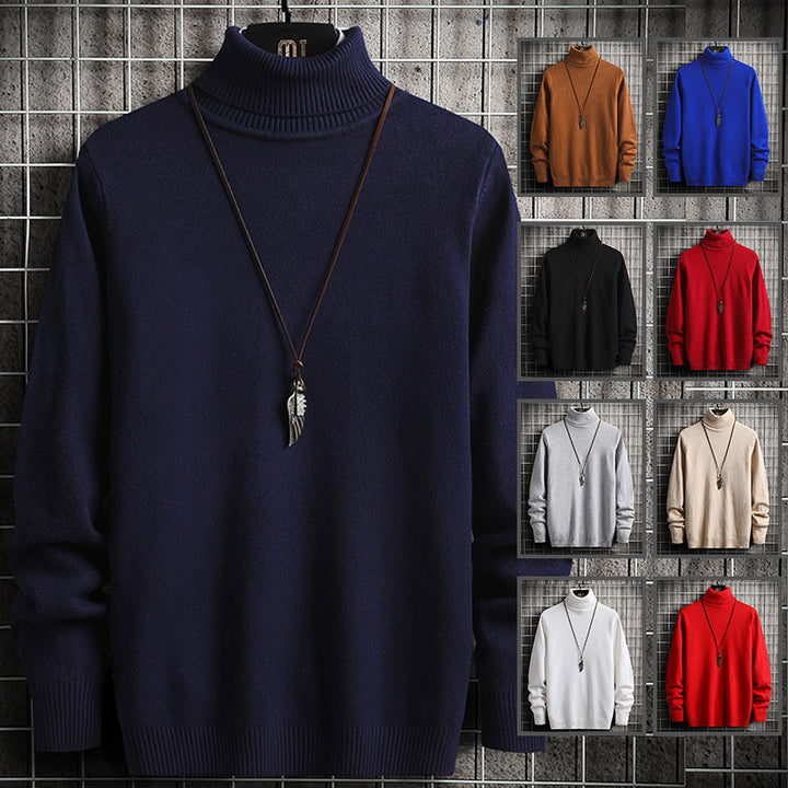 Men's Elegant High-Quality Knit Turtleneck Pullover Lune London