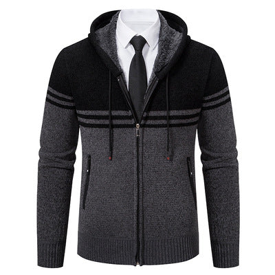 Trendy hooded jacket for men with structured design and features Lune London