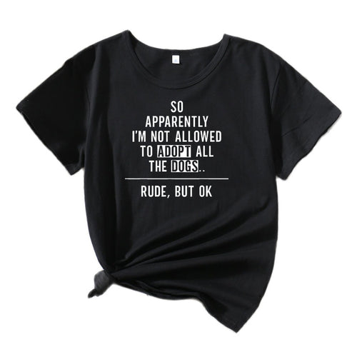 Graphic t-shirt for women amateur dog comedian Lune London