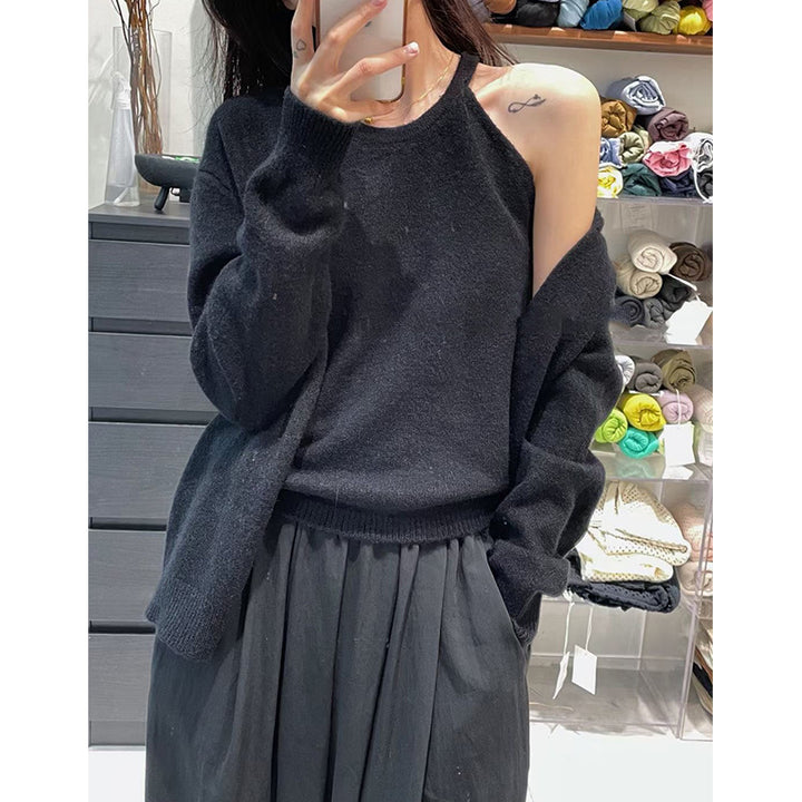 Warm wool cardigan for women with a modern cut and casual sleeves Lune London
