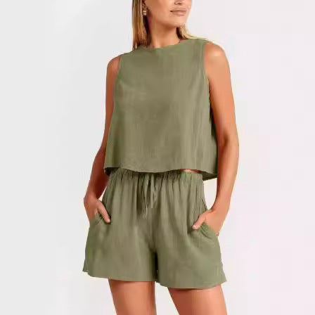 Lune London Women's Casual Two-Piece Shorts Set