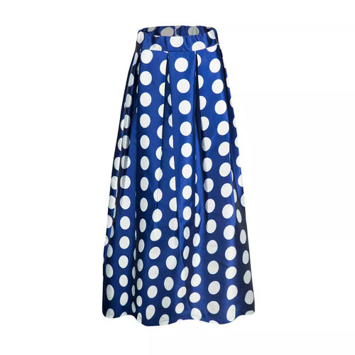 Ladies' A-line skirt with large polka dot pattern Lune London