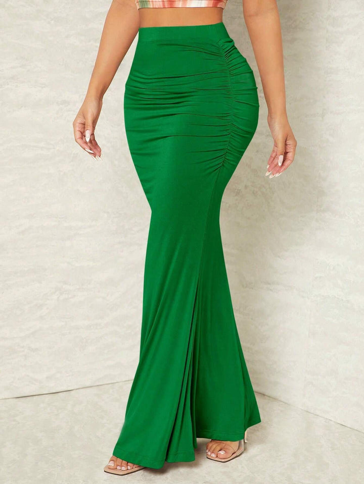 Maxi skirt for ladies with refined ruffle details and an elegant cut Lune London