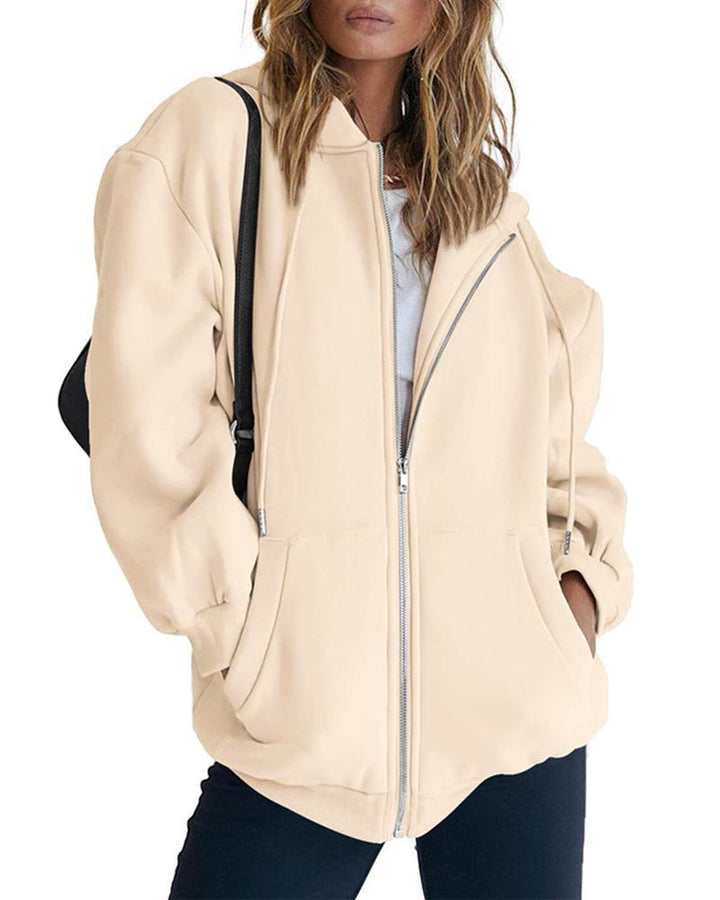 Ladies Zip-Up Hoodie Chic and Style
