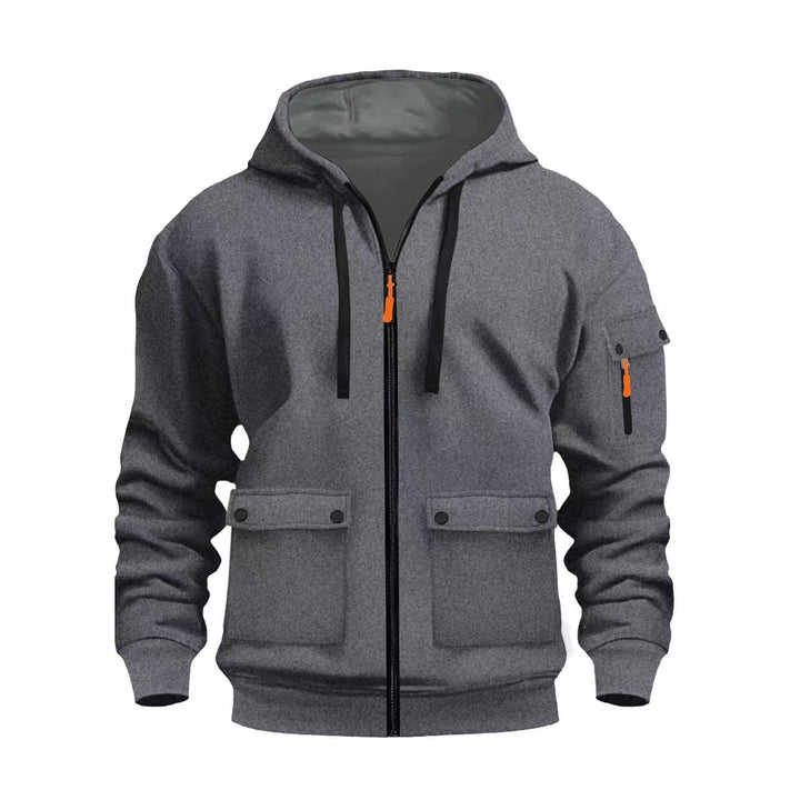 Functional hooded jacket for men with multiple pockets Lune London