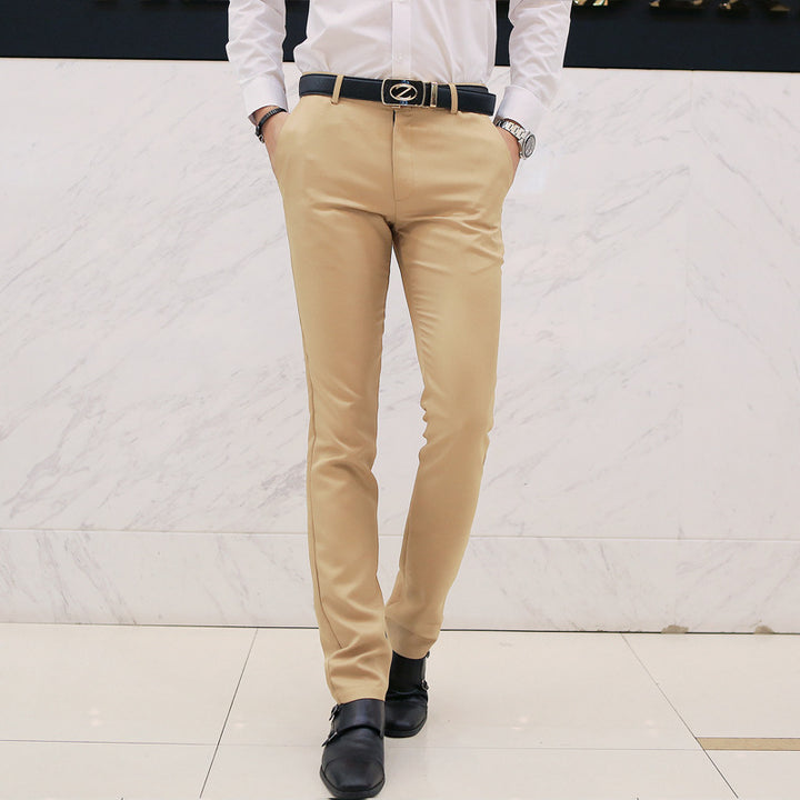 Pantalon Chino Slim-Fit Moderne pour Hommes Lune London