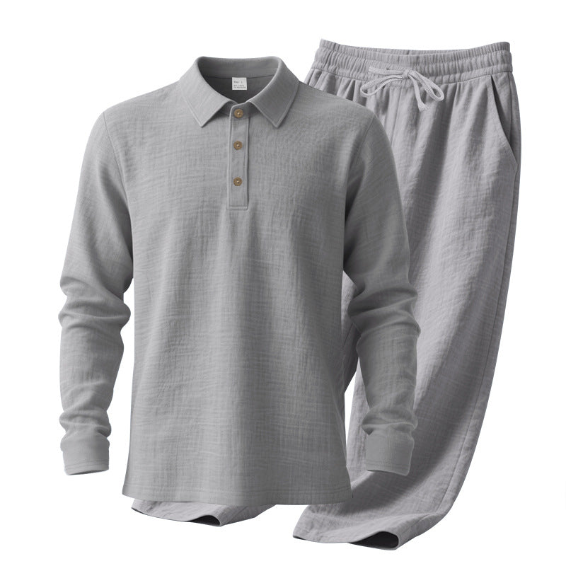 Casual polo for men with comfortable cotton jogger pants Lune London