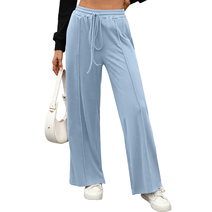 Pleated casual pants for women in high-quality material with elastic waist Lune London
