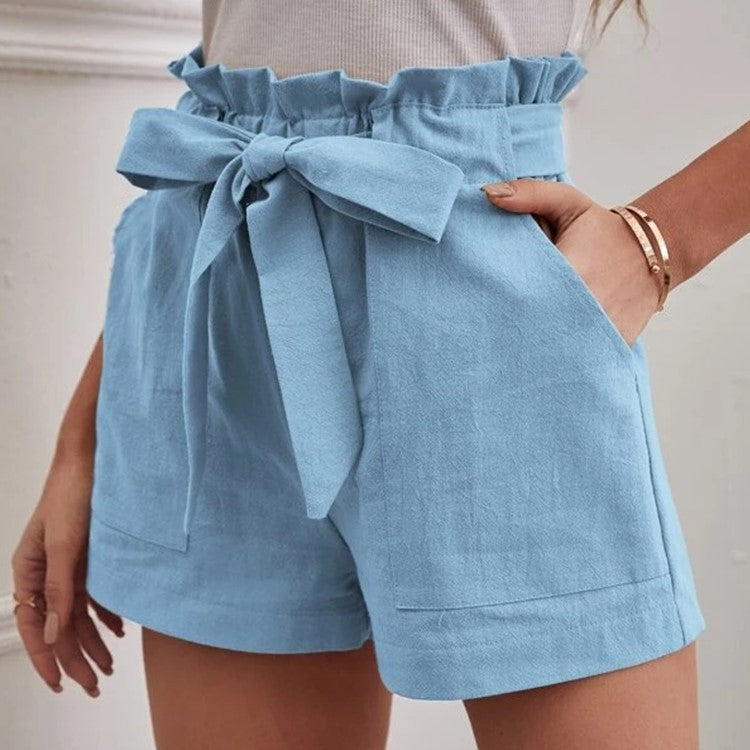 Tailored Shorts for Women with Tie and Practical Pockets Lune London