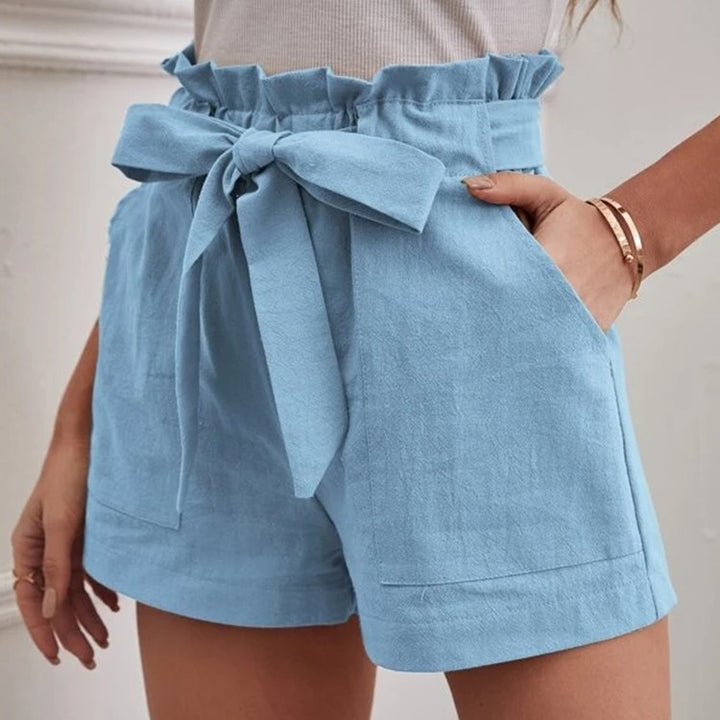 Tailored Shorts for Women with Tie and Practical Pockets Lune London
