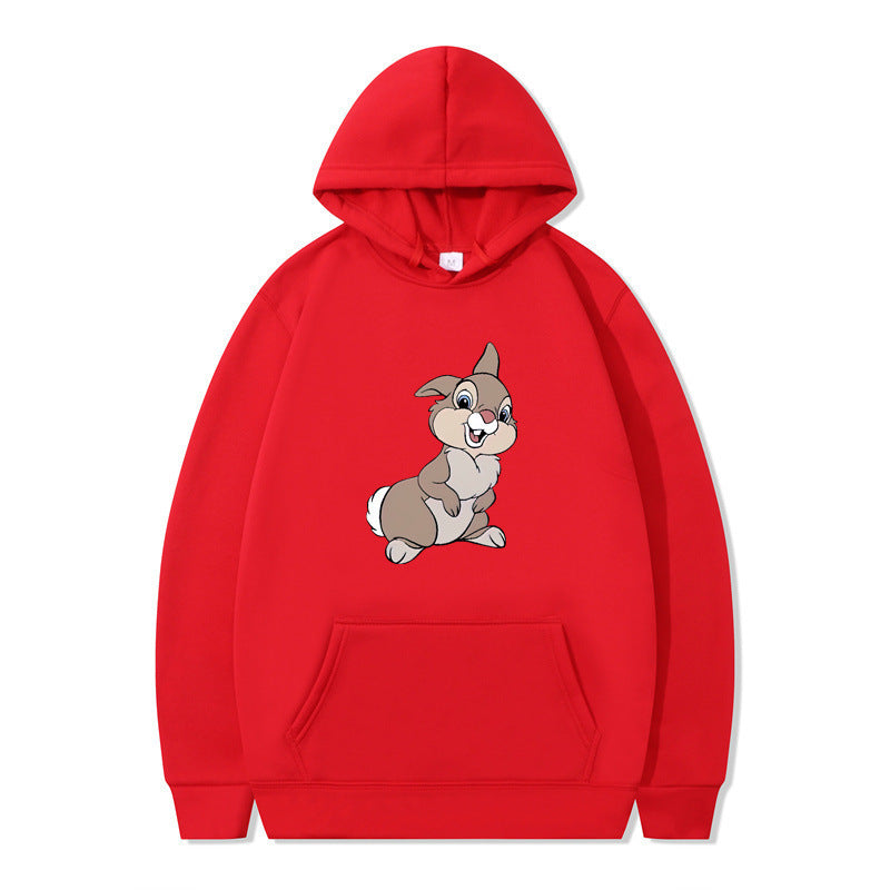 Women's hooded sweatshirt with cute rabbit design and comfortable kangaroo pockets Lune London