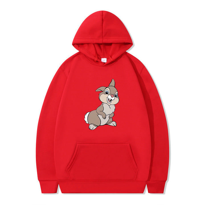Women's hooded sweatshirt with cute rabbit design and comfortable kangaroo pockets Lune London