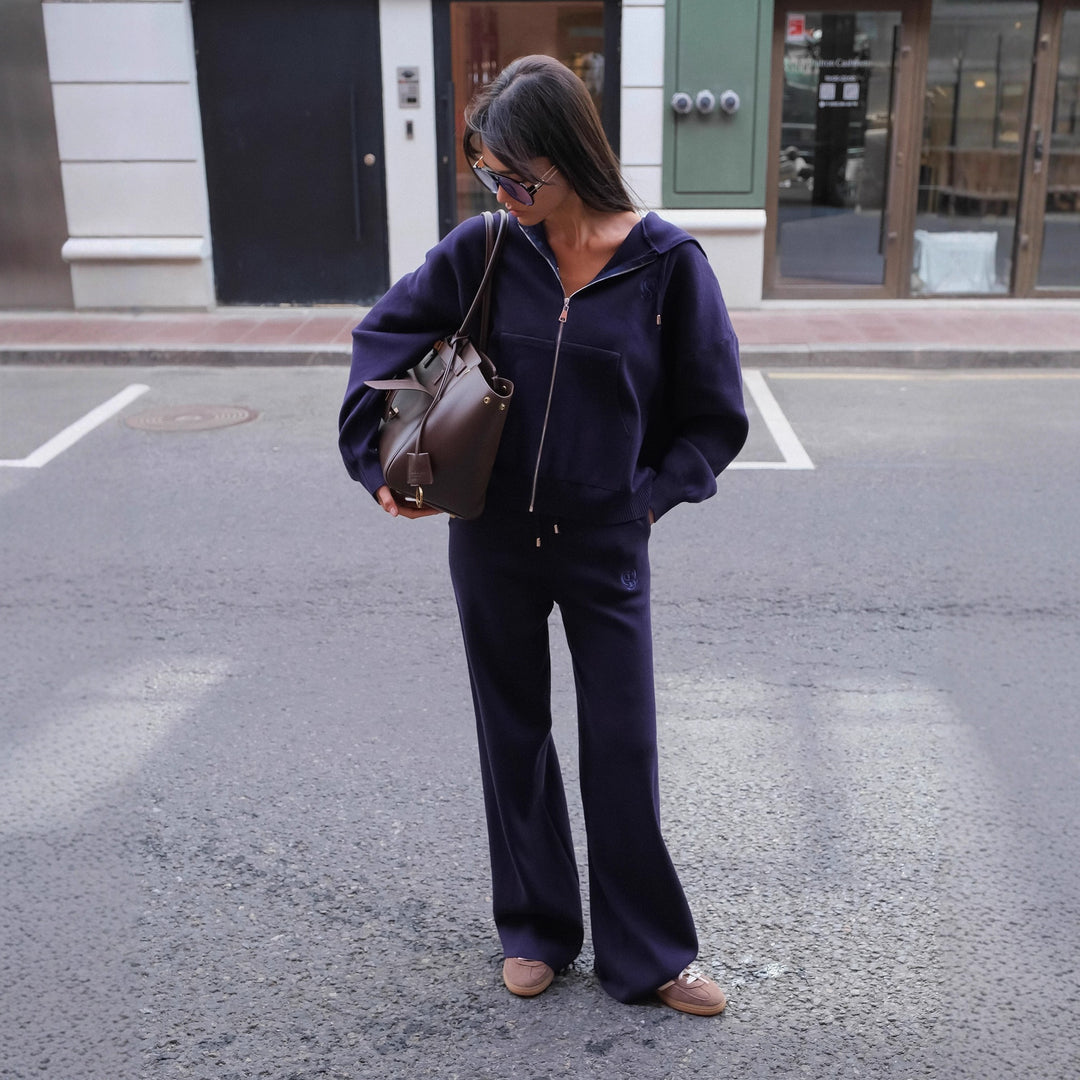 Ensemble de loisirs pour femmes à coupe décontractée et col montant Chic & Stil