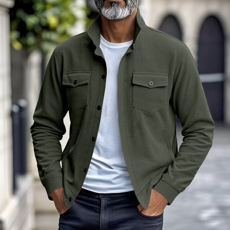 Casual shirt jacket for men with structured design Lune London