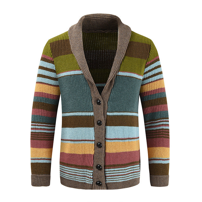 Ladies' knit jacket with colorful pattern Lune London