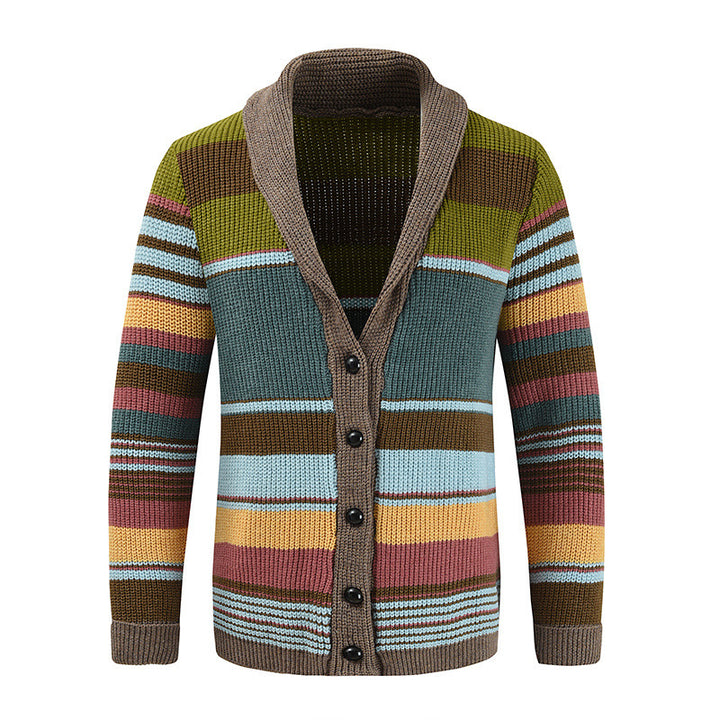 Ladies' knit jacket with colorful pattern Lune London