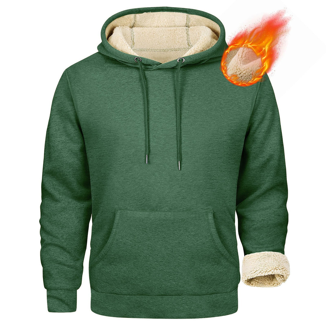Fleece hoodie for men with soft lining inside Lune London