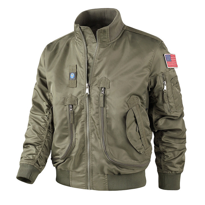 Elegant bomber jacket for men with multifunctional pockets Lune London