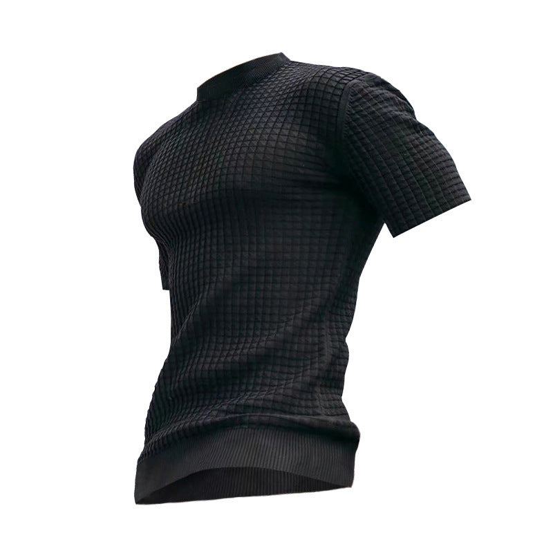 Short Sleeve Performance T-Shirt for Men with Structured Design Lune London