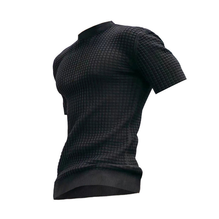 Short Sleeve Performance T-Shirt for Men with Structured Design Lune London