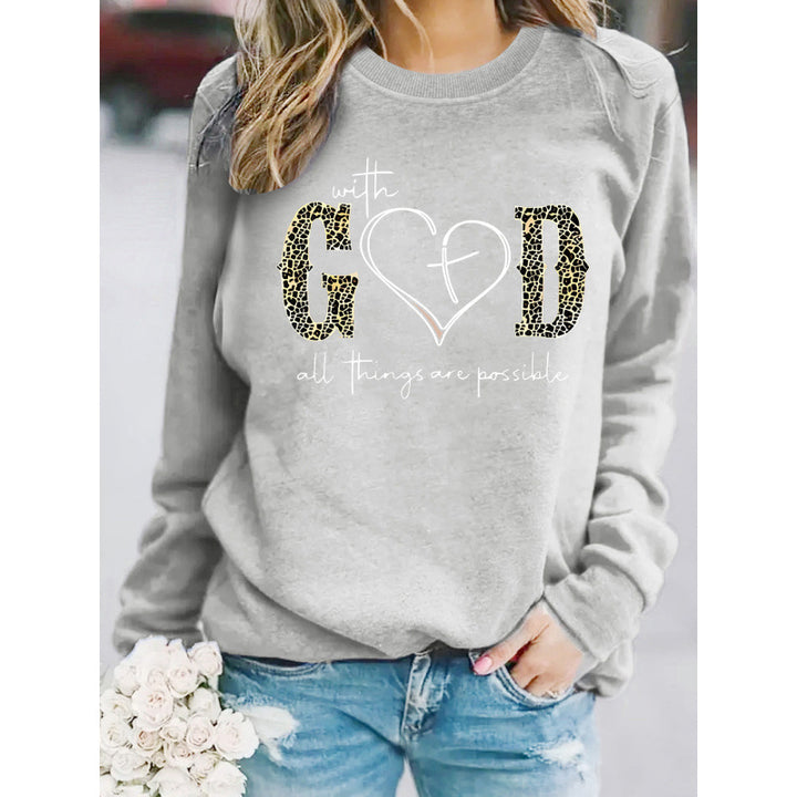 Sweat-shirt pour femmes avec design de mode créatif et message motivant Chic & Stil