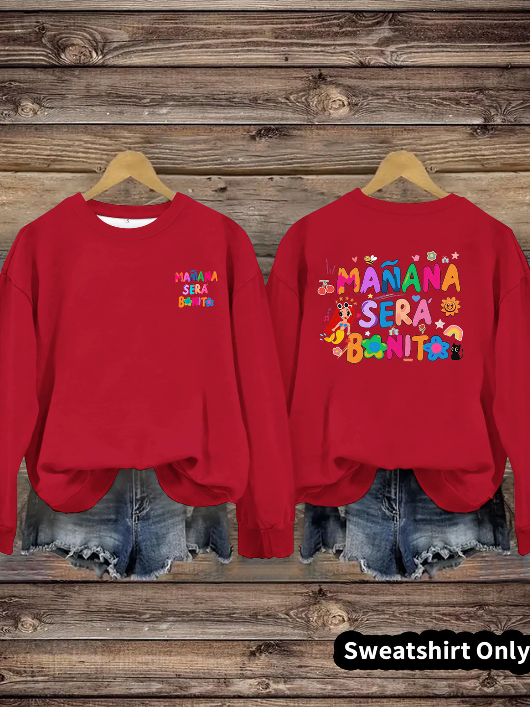 Sweat-shirt pour femmes avec imprimé coloré ludique et coupe décontractée Chic & Stil