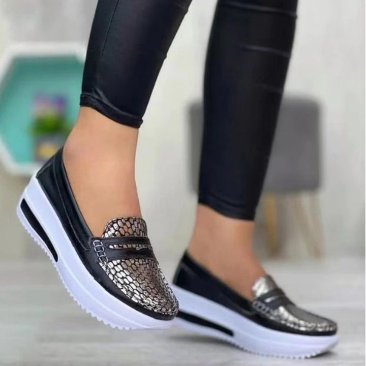 Ladies Elegant Metallic Slippers Lune London