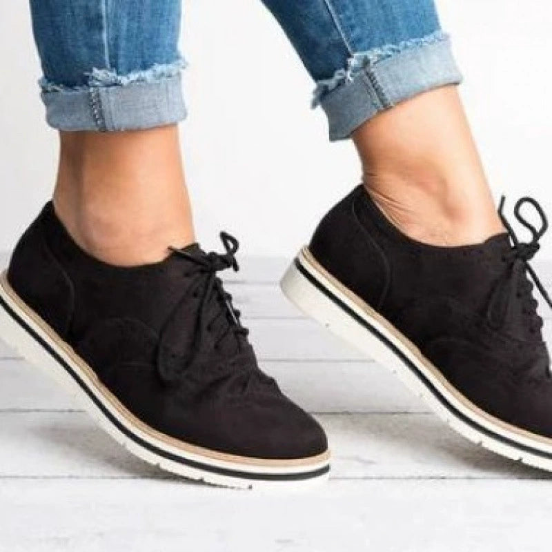 Lune London | Brogues Shoes Genuine Leather Classic Lacing Elegant Perforated Design