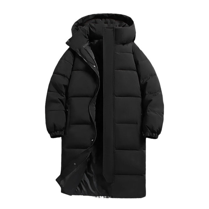 Ladies long down jacket with high collar and windproof properties Lune London