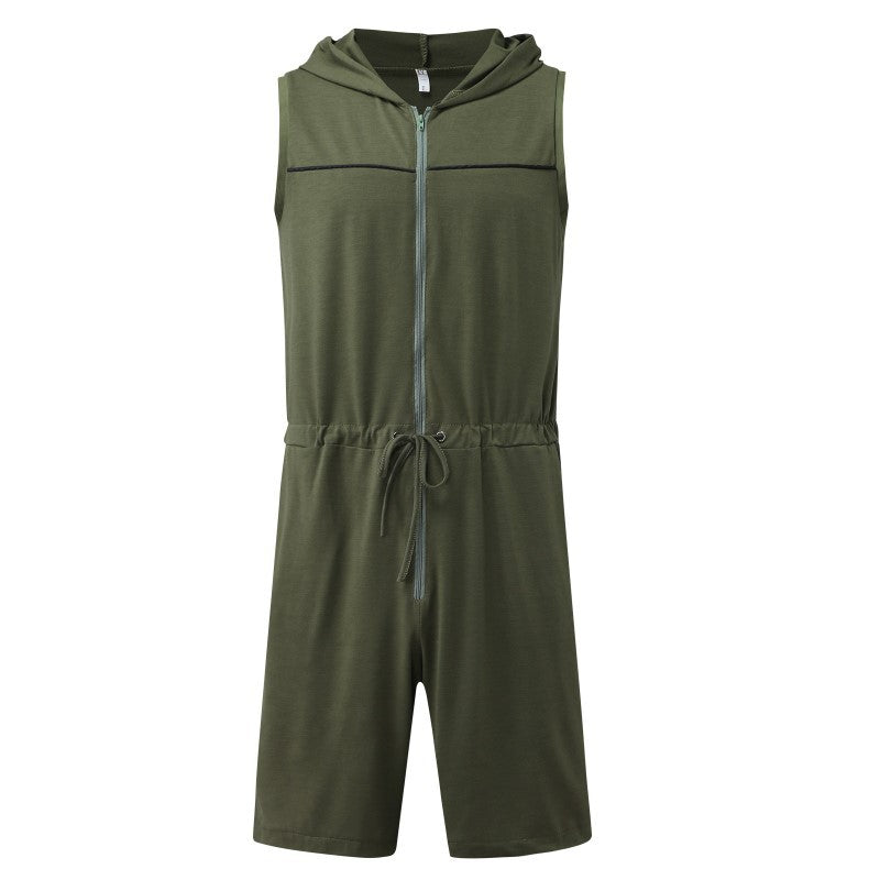 Sleeveless men's suit with hood and practical drawstring Lune London