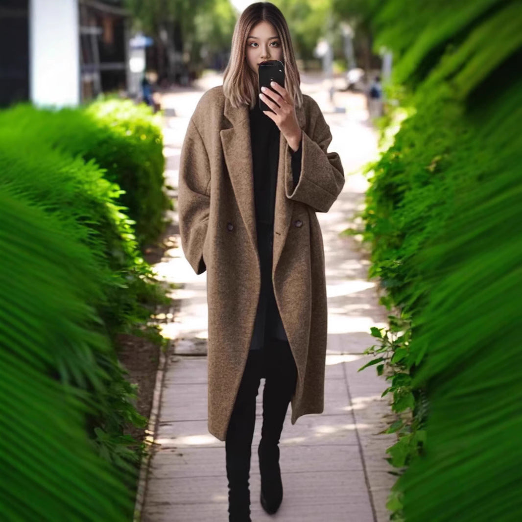 Ladies oversized wool coat Lune London