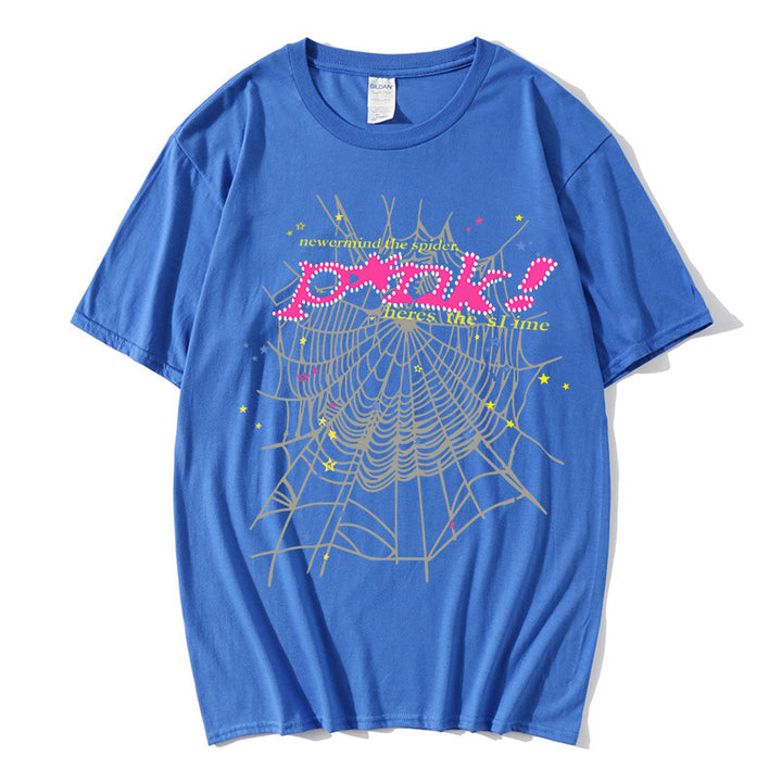 Women's casual T-shirt with creative spider web design Chic & Stil