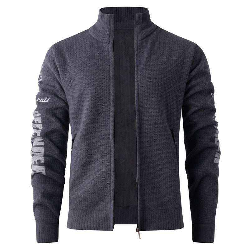 Quilted casual jacket for men with high collar and modern inner lining Lune London