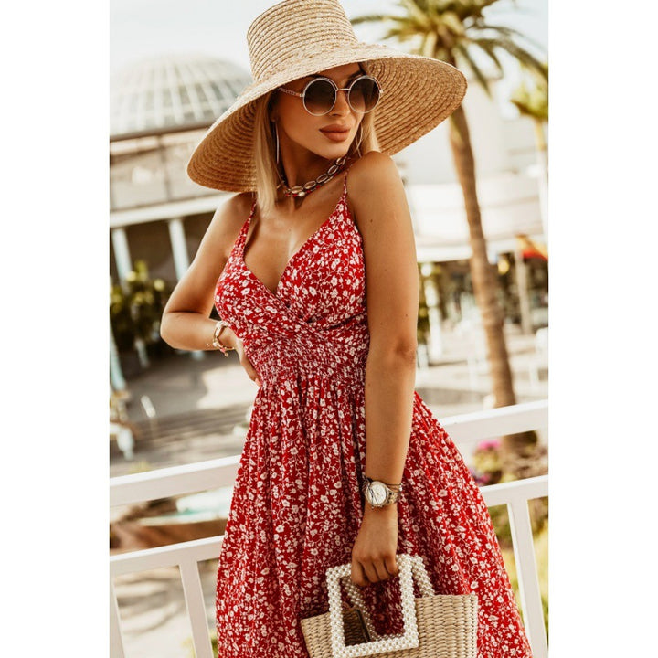 Lune London Tropical Print A-Line Wrap Dress