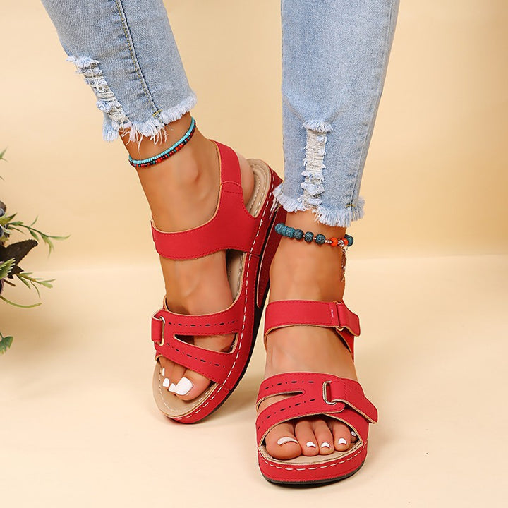 Women adjustable comfort platform sandals Lune London