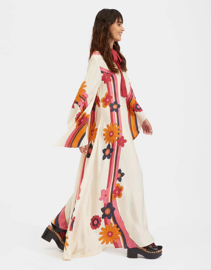 Lune London | Printed Three-Quarter Sleeve Dress
