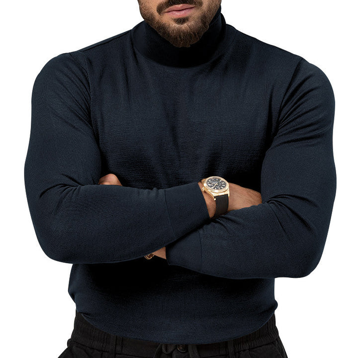 Men's turtleneck sweater with a fine knitted structure and a relaxed fit Lune London