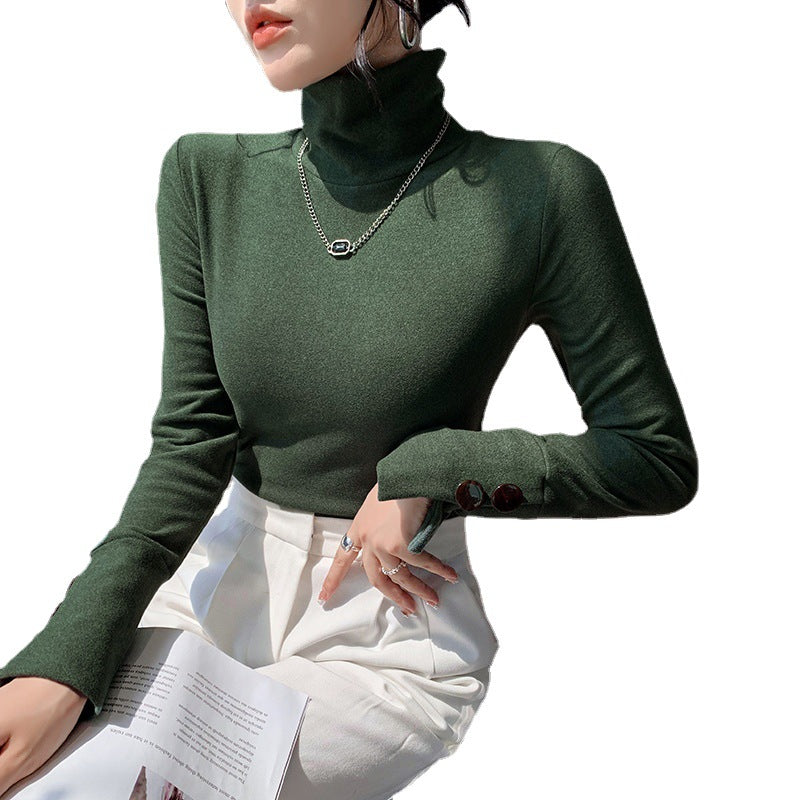 Women Long Sleeve Turtleneck made of fine ribbed material Chic & Stil