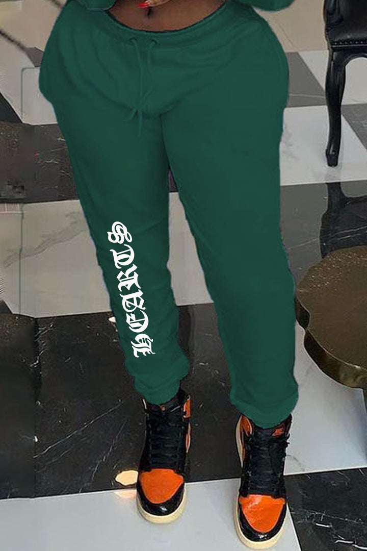 Comfortable women's joggers with side inscription Lune London